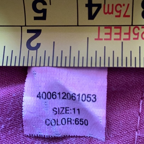 Sonoma Dark Pink Straight Skinny Pants in Women’s Size 11 Color 650 RN 73277 - Picture 7 of 14